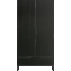 Discount WOOOD Adam 2-deurs kast grenen Zwart