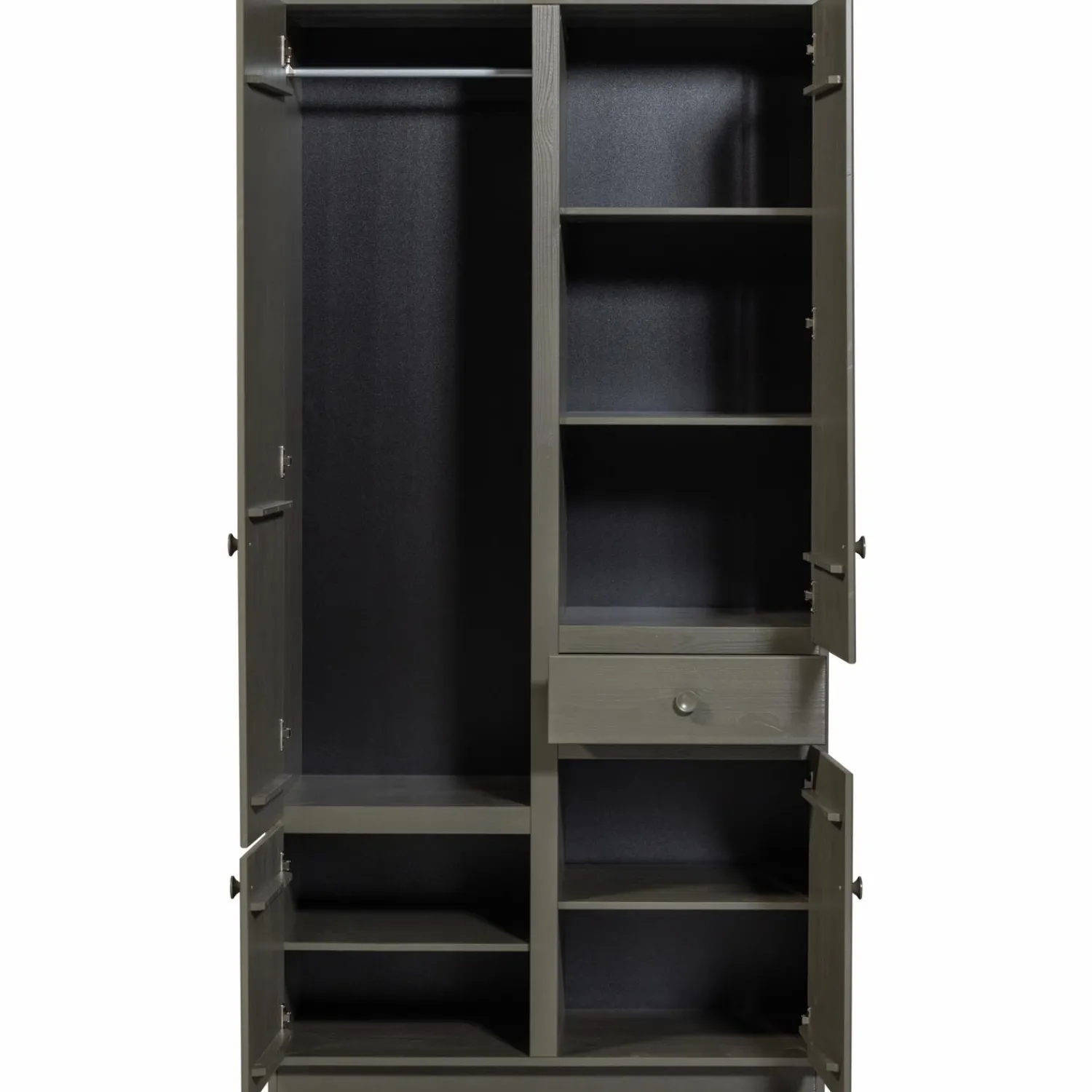 WOOOD Alfie kledingkast smal 107 cm grenen forest