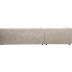 New WOOOD Allure chaise longue links geweven stof Naturel melange