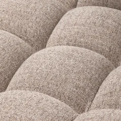 New WOOOD Allure chaise longue links geweven stof Bruin melange