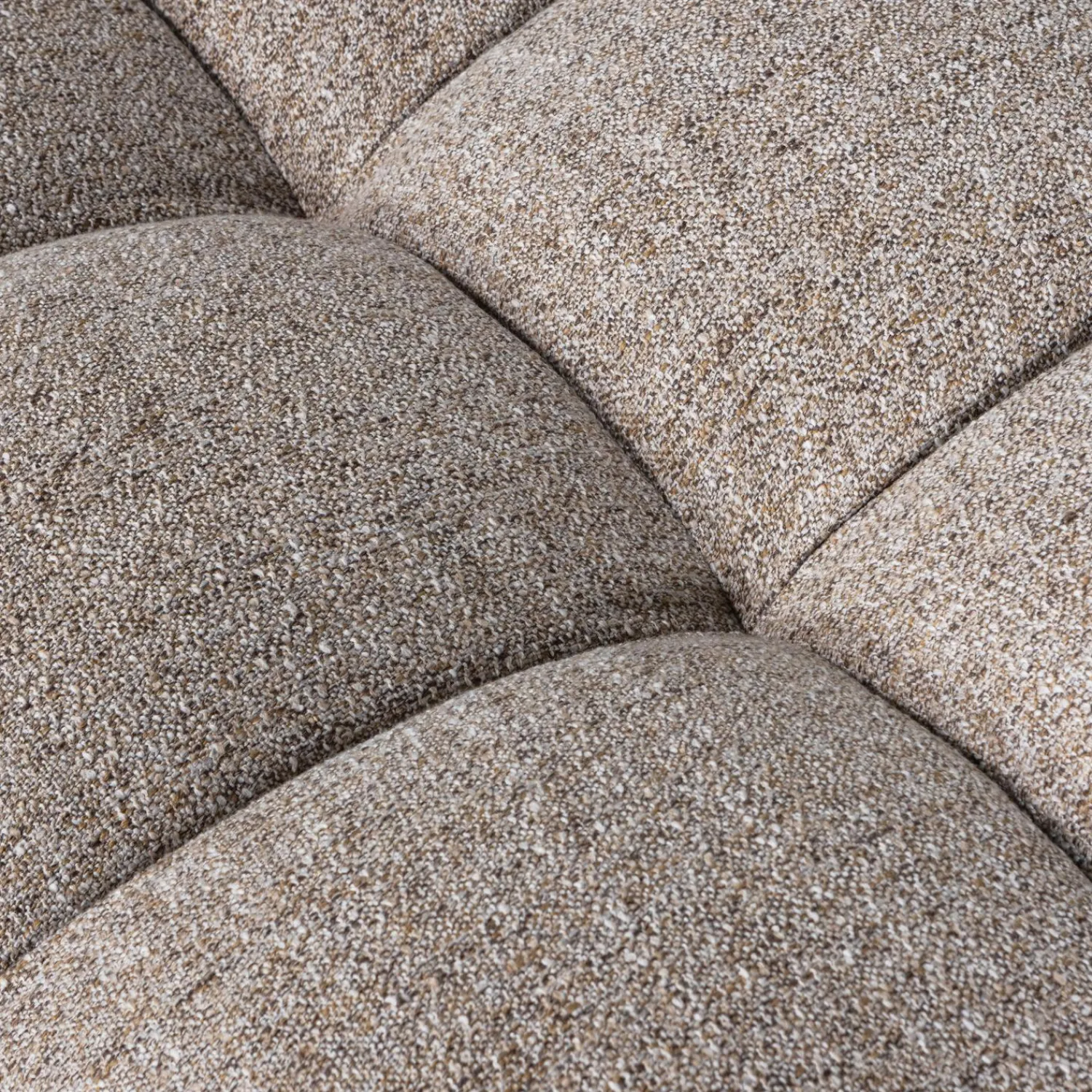 Clearance WOOOD Allure hocker geweven stof melange Bruin