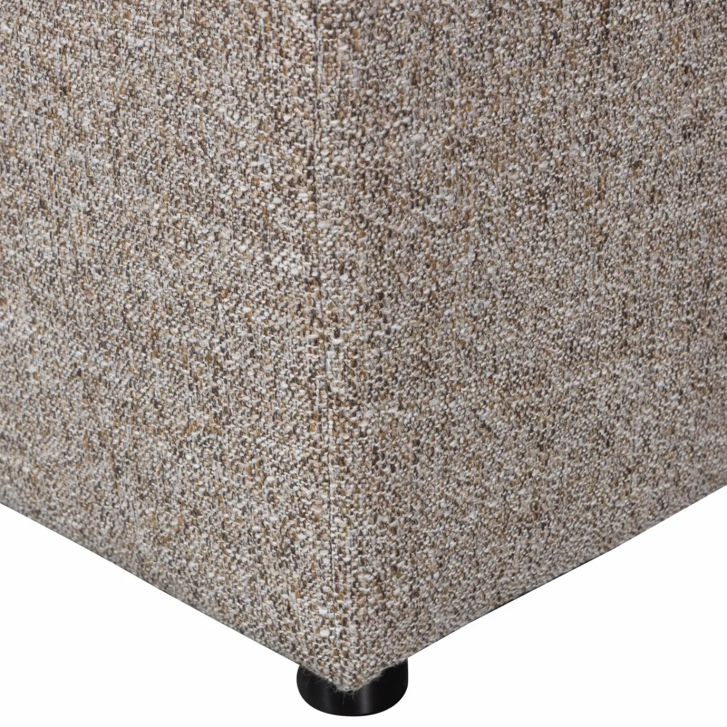 Clearance WOOOD Allure hocker geweven stof melange Bruin