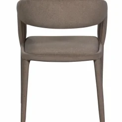 Best WOOOD Arms eetkamerstoel vilt bruin