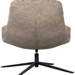 Sale WOOOD Arve draaifauteuil bedrukte stof natural melange