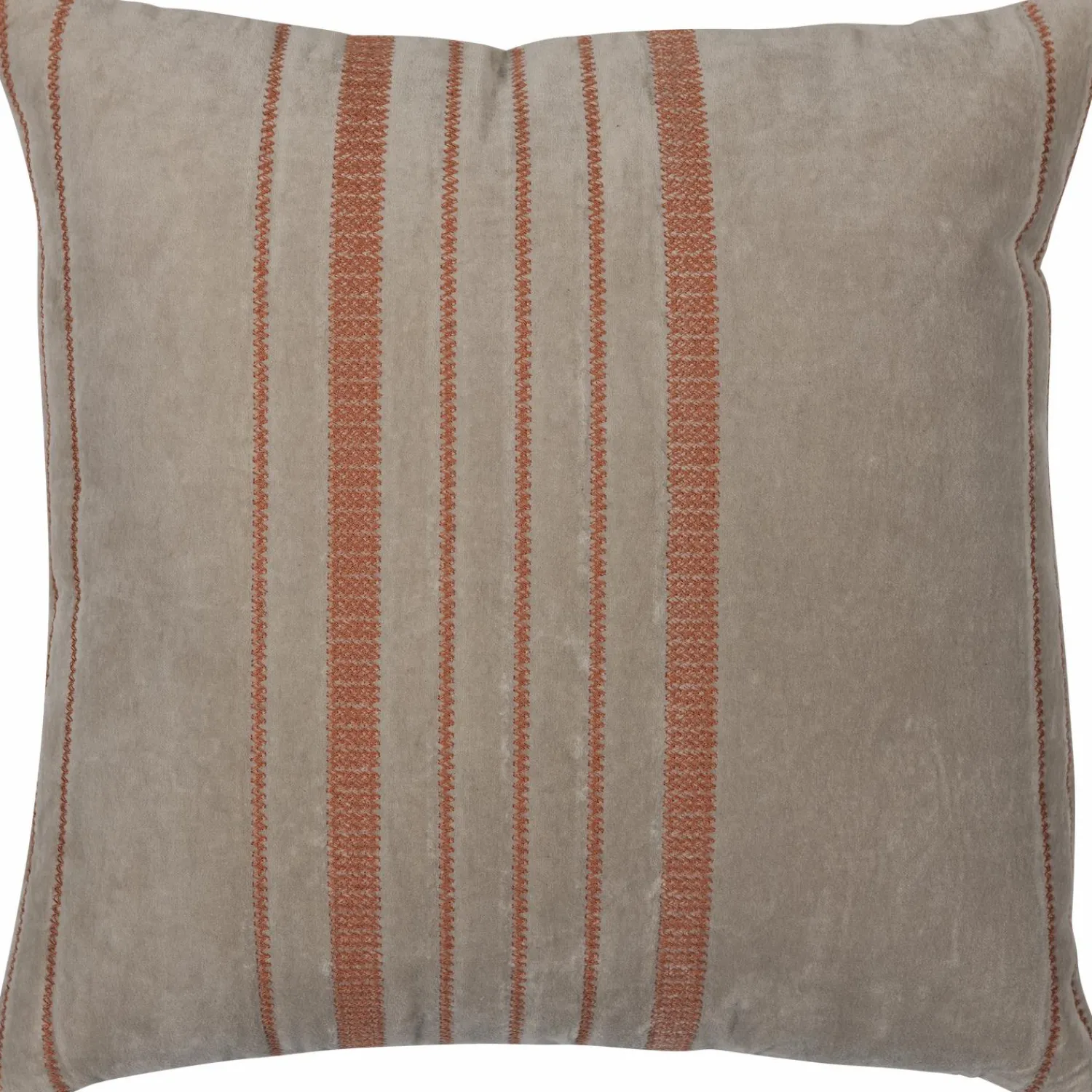 Sale WOOOD Aziz kussens velvet bruin/naturel - set van 3