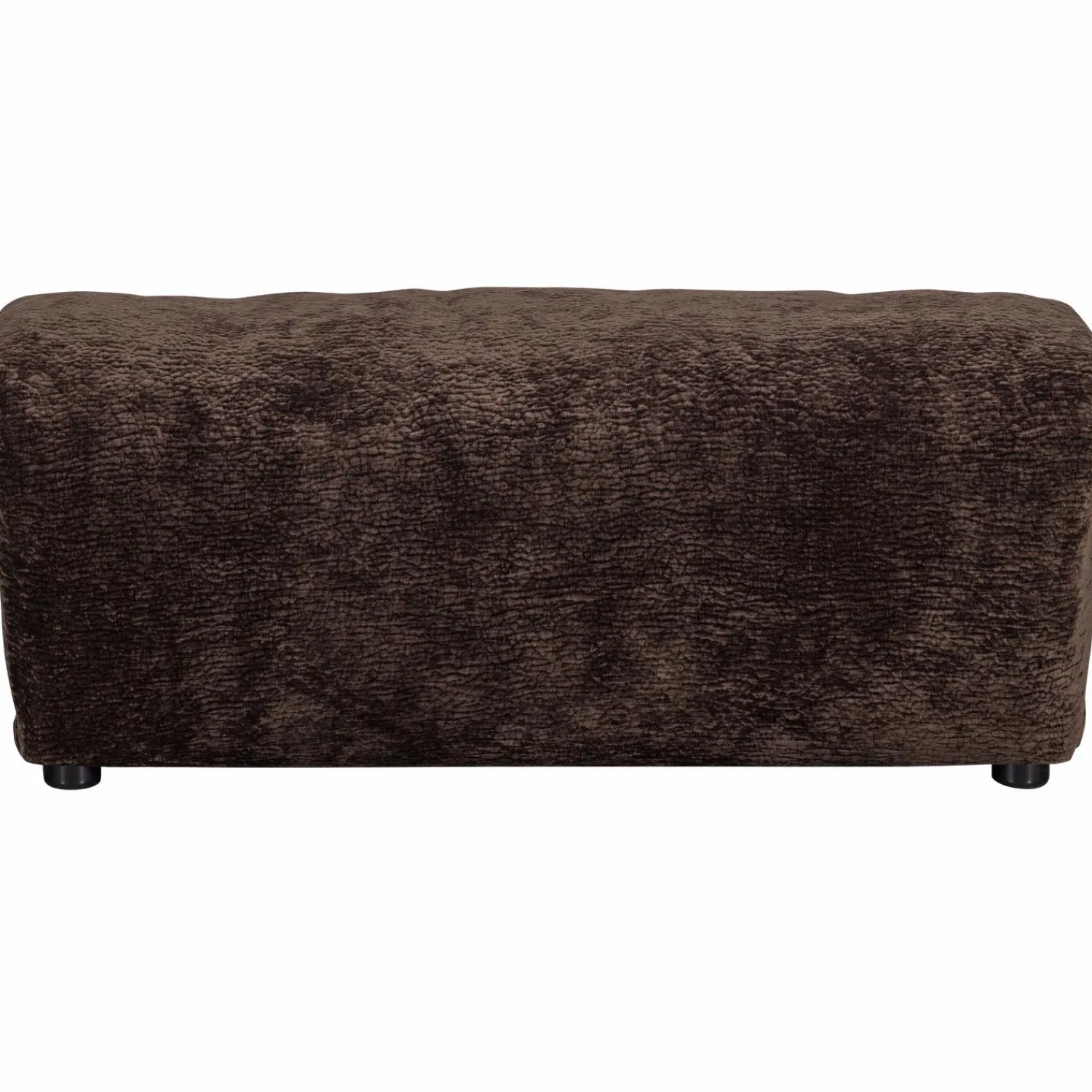 Discount WOOOD Baggy hocker 3D chenille Donkerbruin