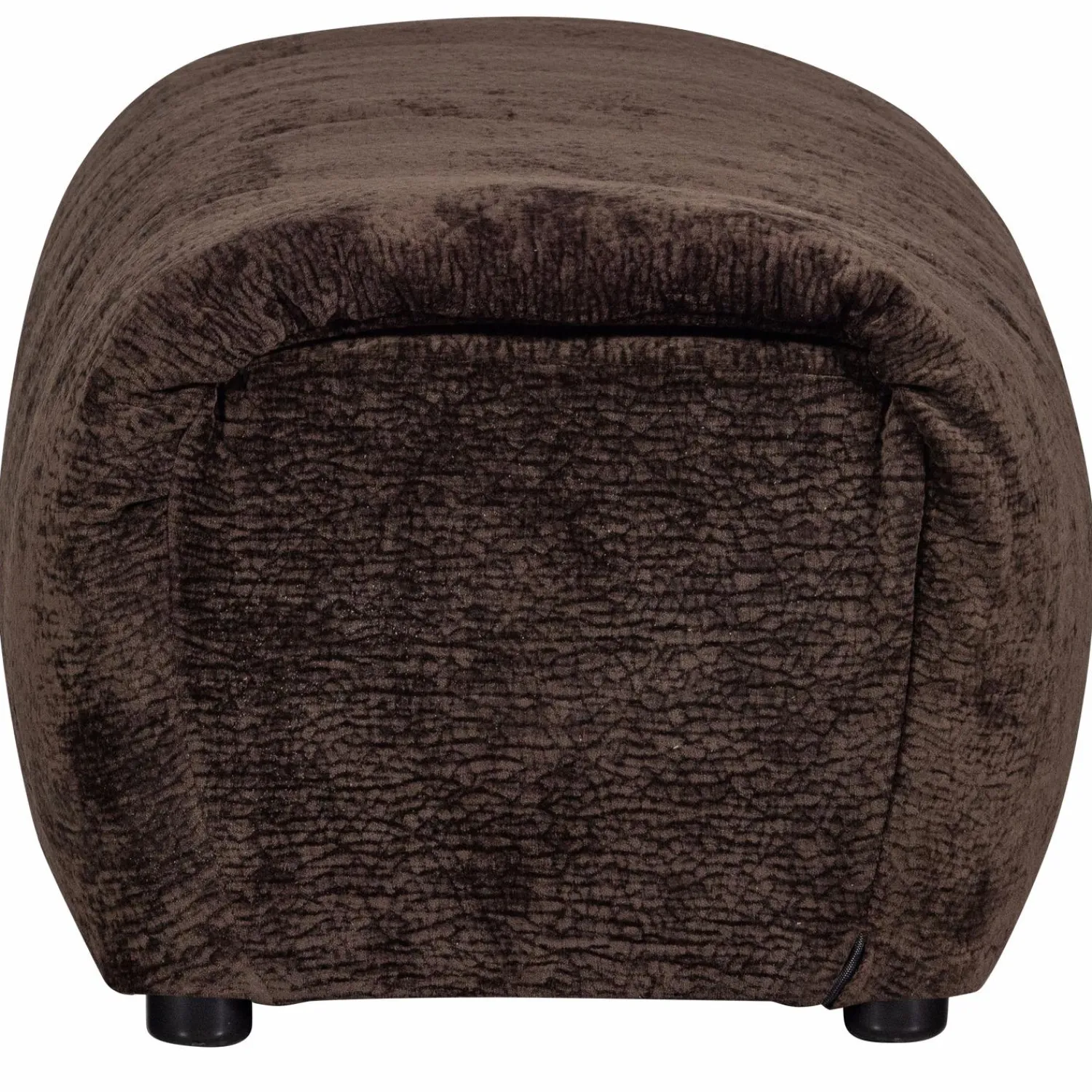 Discount WOOOD Baggy hocker 3D chenille Donkerbruin