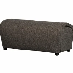 Online WOOOD Baggy hocker geweven stof warmgrijs melange Warm grijs melange