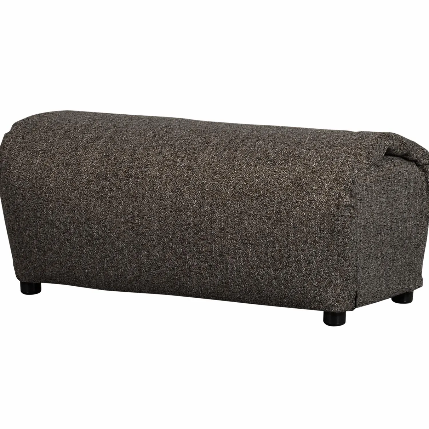 Online WOOOD Baggy hocker geweven stof warmgrijs melange Warm grijs melange