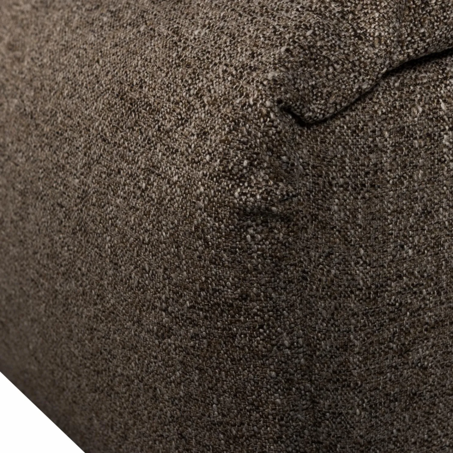 Online WOOOD Baggy hocker geweven stof warmgrijs melange Warm grijs melange