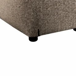 Online WOOOD Baggy hocker geweven stof warmgrijs melange Warm grijs melange