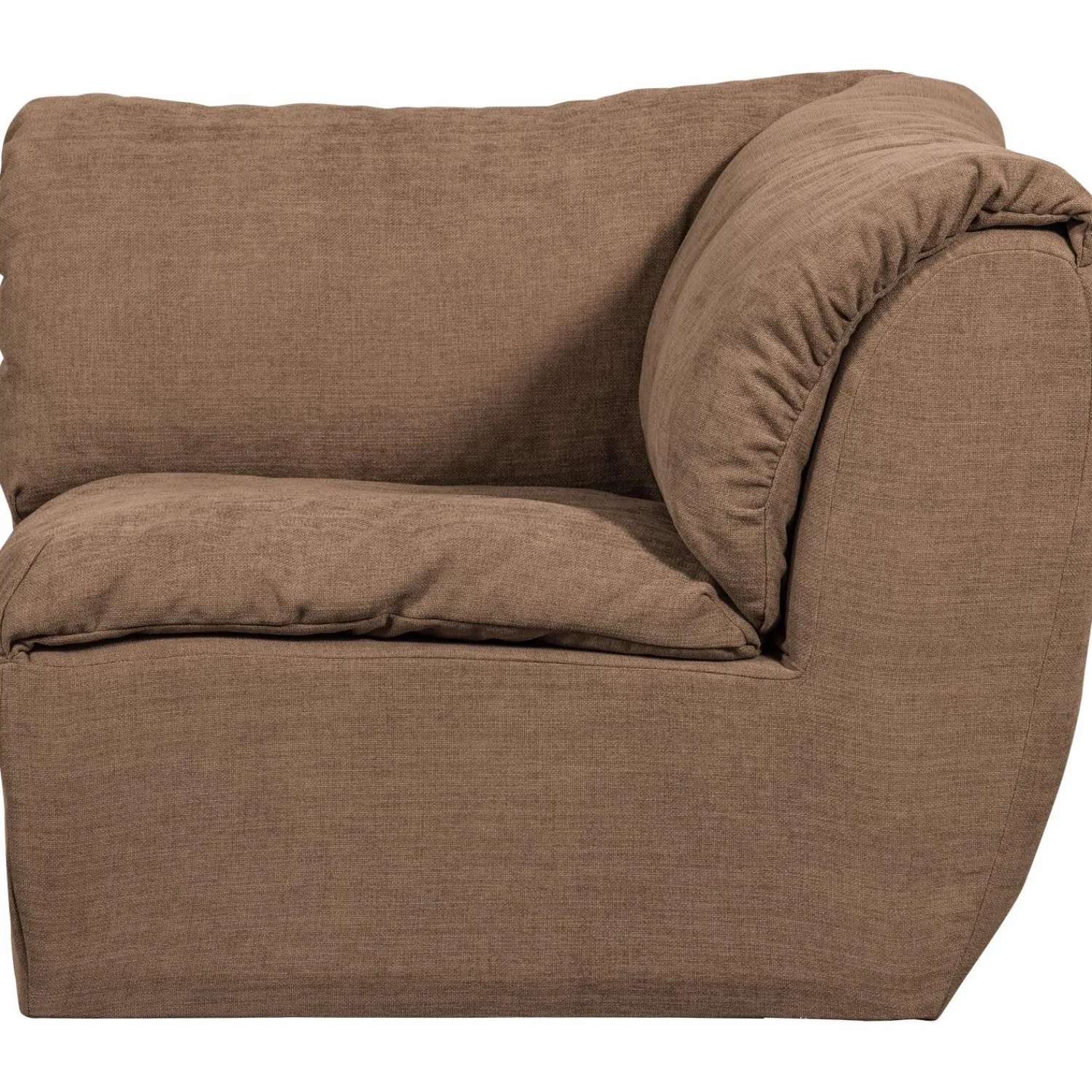 Discount WOOOD Baggy hoekelement geweven chenille Bruin
