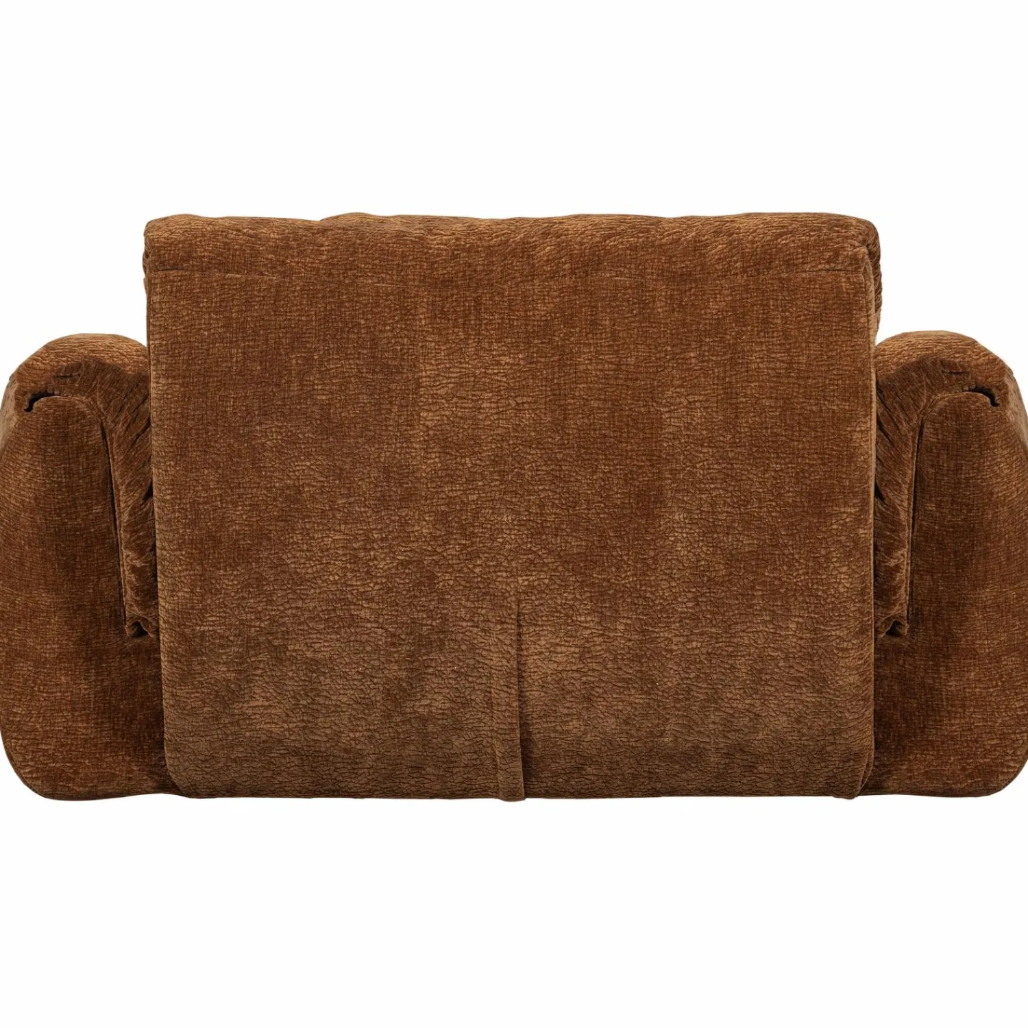Discount WOOOD Baggy loveseat 3D chenille Middenbruin