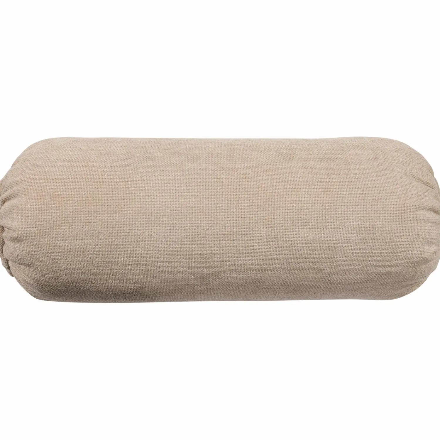 Online WOOOD Baggy rolkussen 50xø23 cm geweven chenille Zand