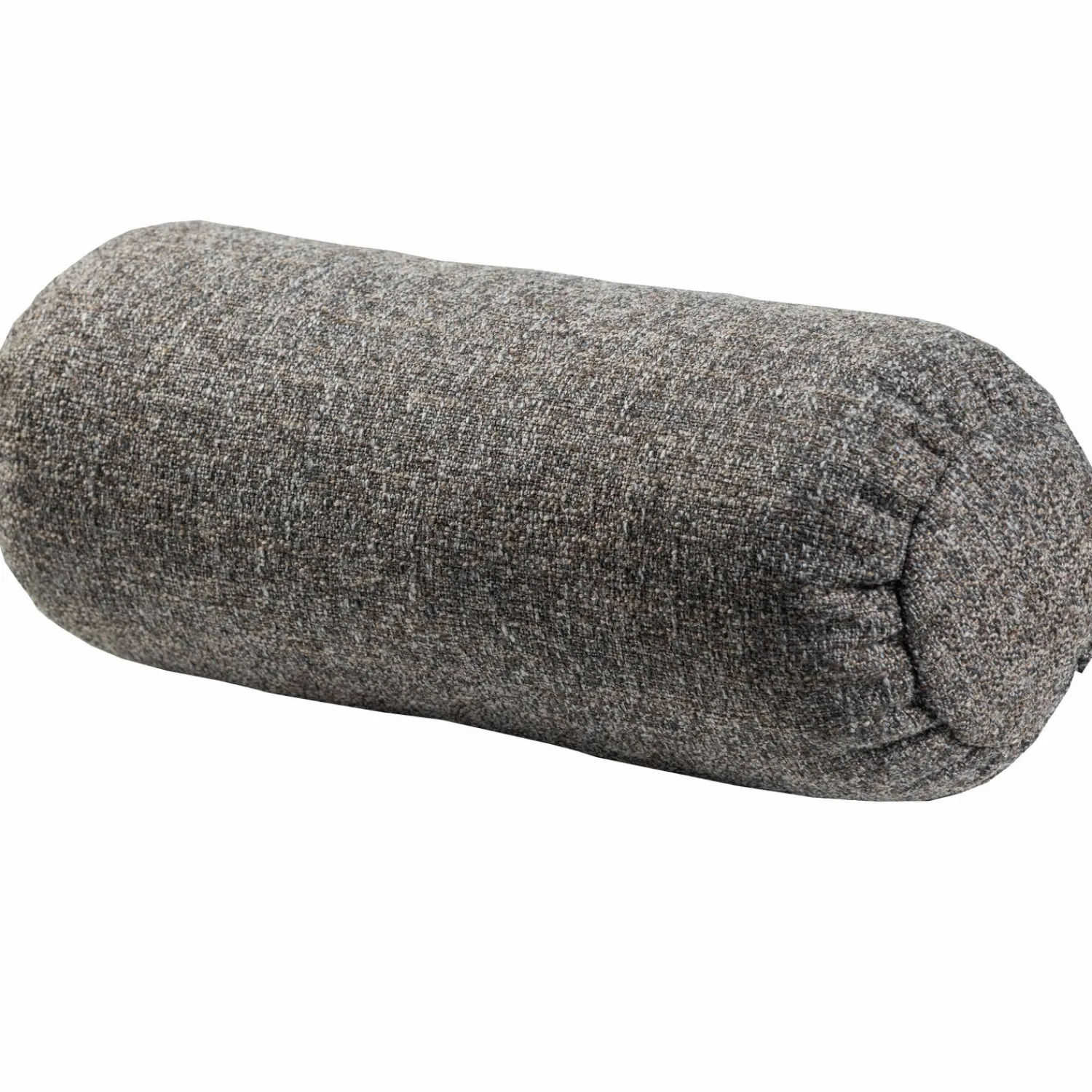 Clearance WOOOD Baggy rolkussen 50xø23 cm geweven stof Warmgrijs melange