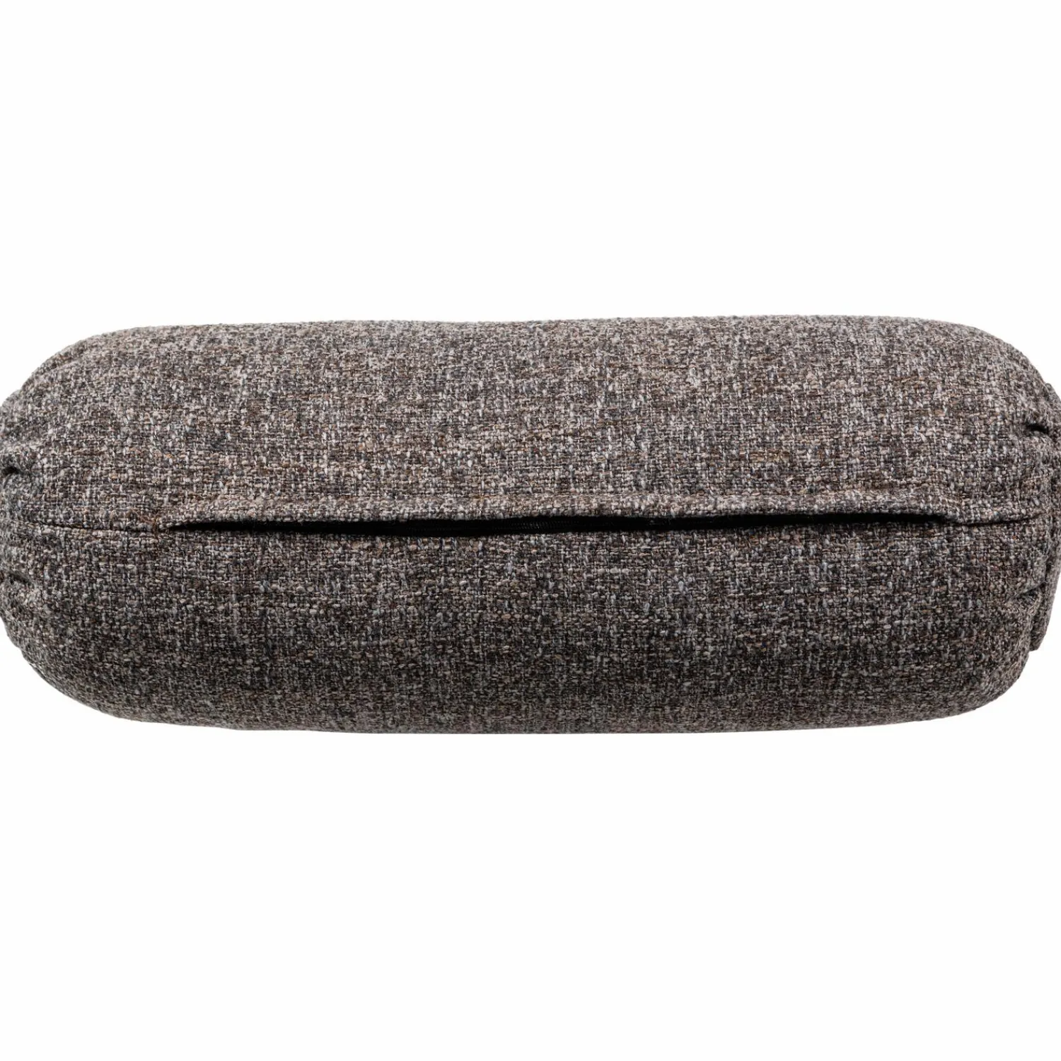 Clearance WOOOD Baggy rolkussen 50xø23 cm geweven stof Warmgrijs melange
