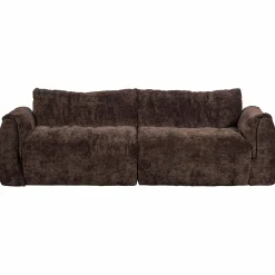 Sale WOOOD Baggy 2-zits bank 3D chenille Donkerbruin