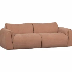 Clearance WOOOD Baggy 2-zits bank geweven chenille oud roze Oudroze