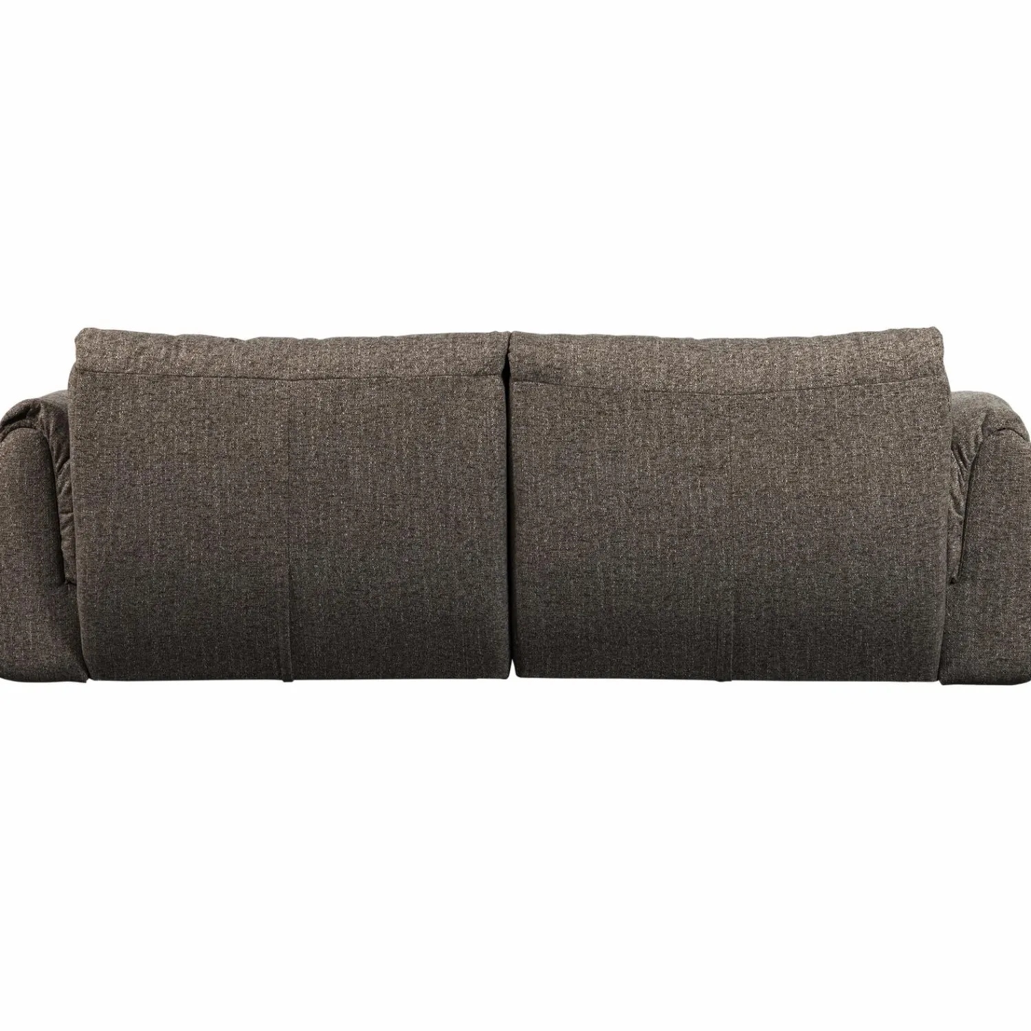 Discount WOOOD Baggy 2-zits bank geweven stof warmgrijs melange Warm grijs melange