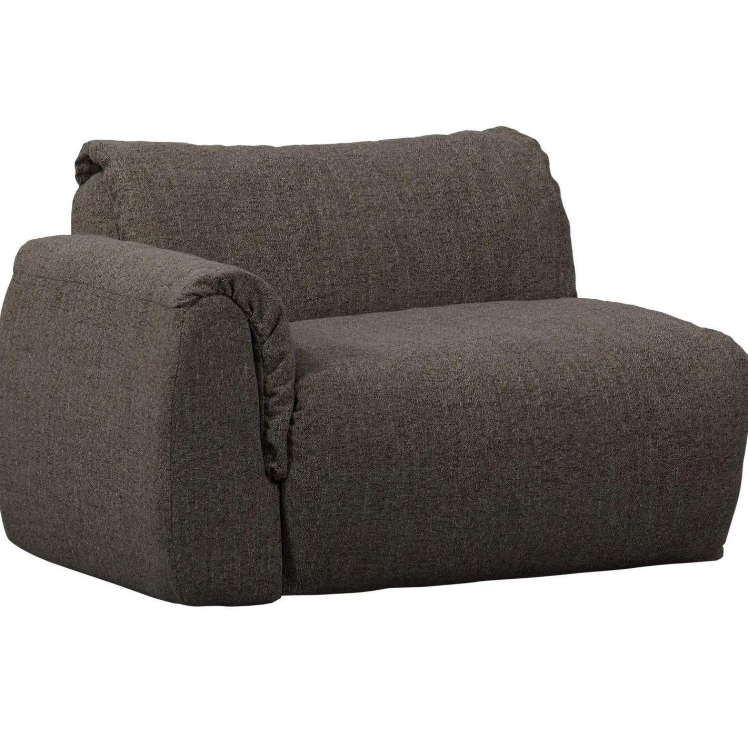 Best WOOOD Baggy 1-zits element met arm links warmgrijs melange Warm grijs melange