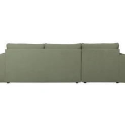 Discount WOOOD Bar chaise longue geweven stof links Groen