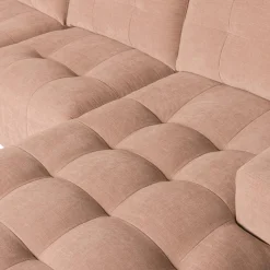 WOOOD Bar chaise longue geweven stof rechts Roze