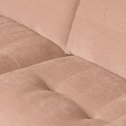 Outlet WOOOD Bar chaise longue geweven stof links Roze