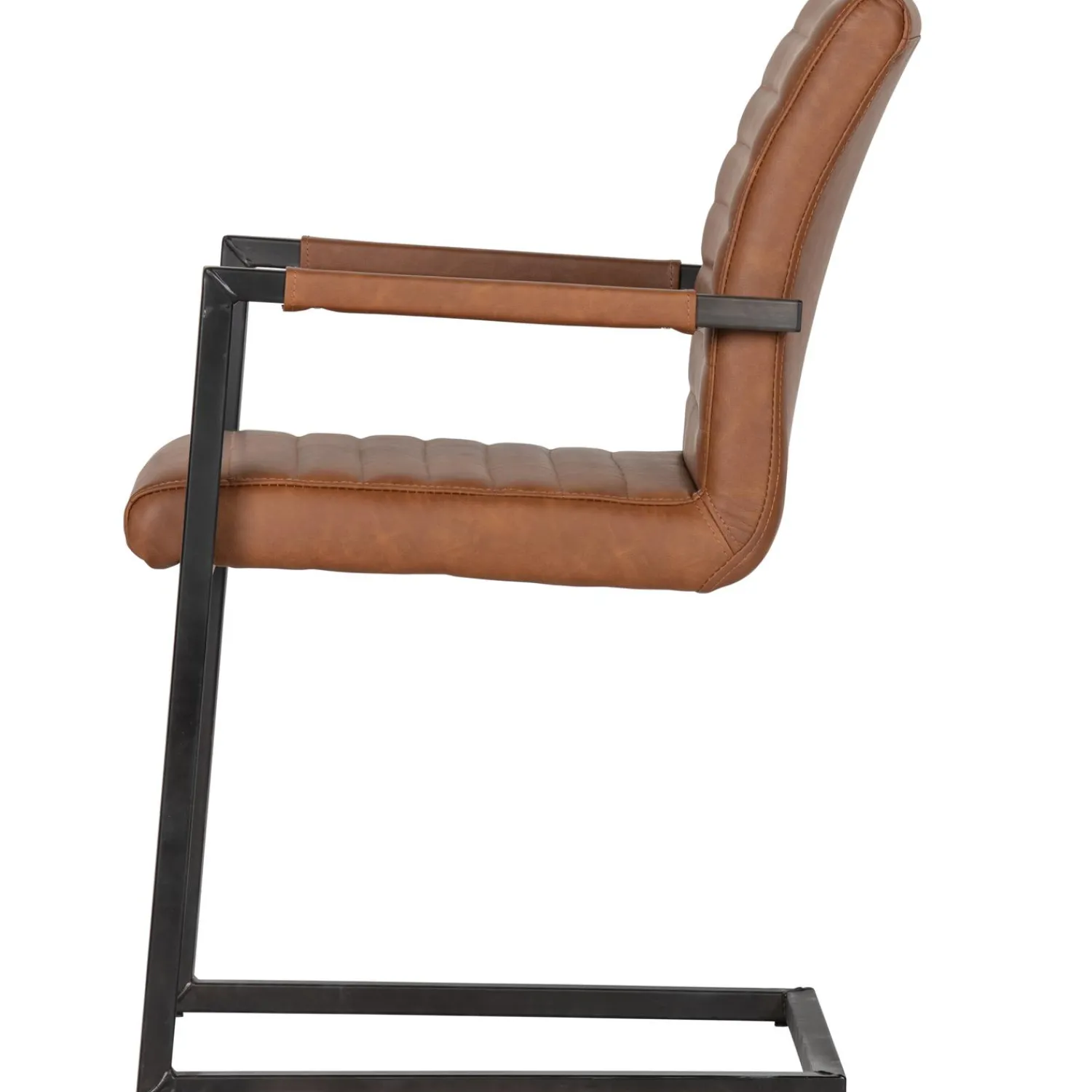 Online WOOOD Bas eetkamerstoel pu Cognac