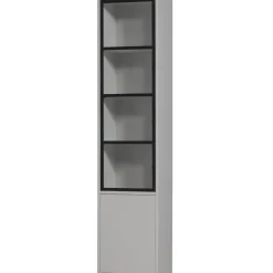 Sale WOOOD Basic 2-deurs vitrinekast grenen mist