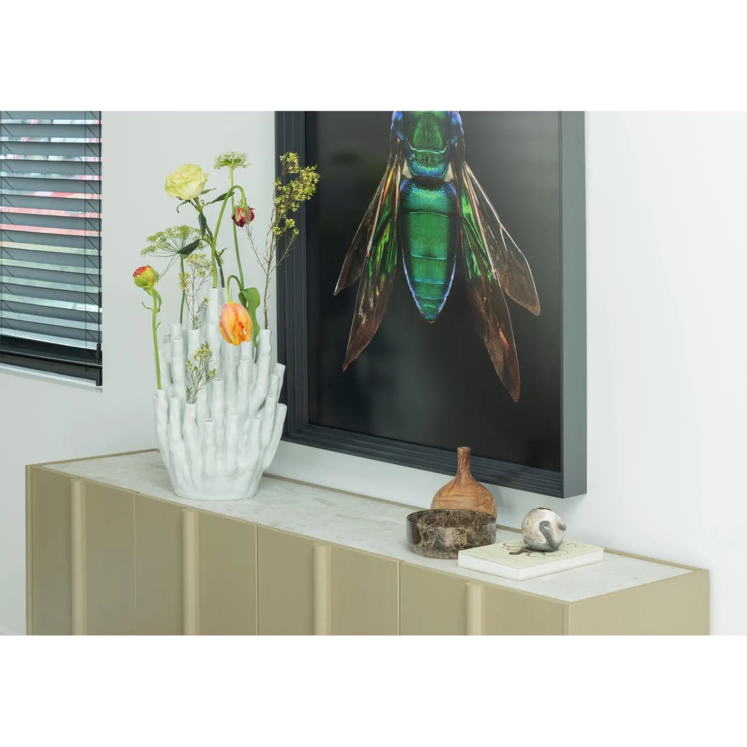 Outlet WOOOD Basu concrete decor optiepakket t.b.v. dressoir/tv meubel