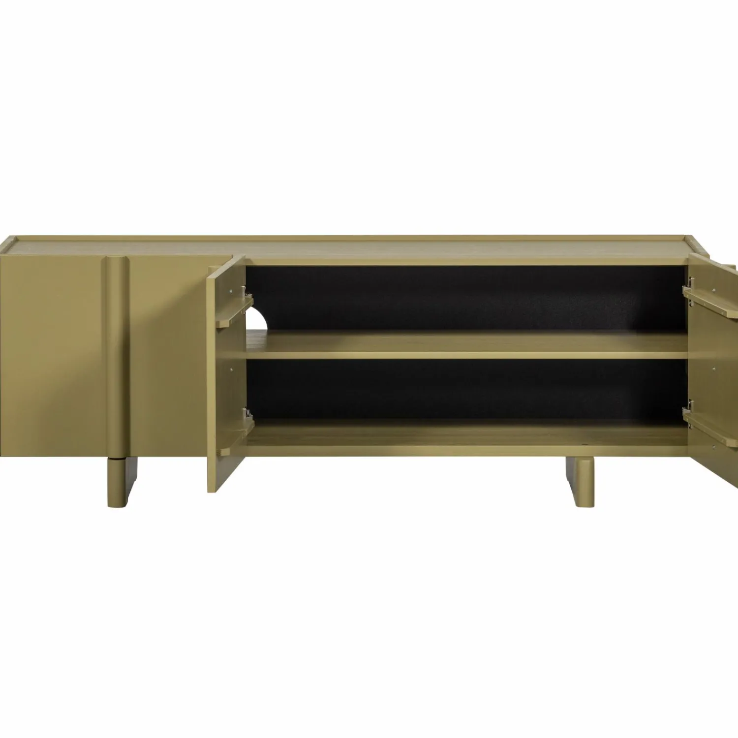 Online WOOOD Basu tv meubel 152 cm grenen Moss