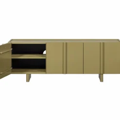 Online WOOOD Basu tv meubel 152 cm grenen Moss