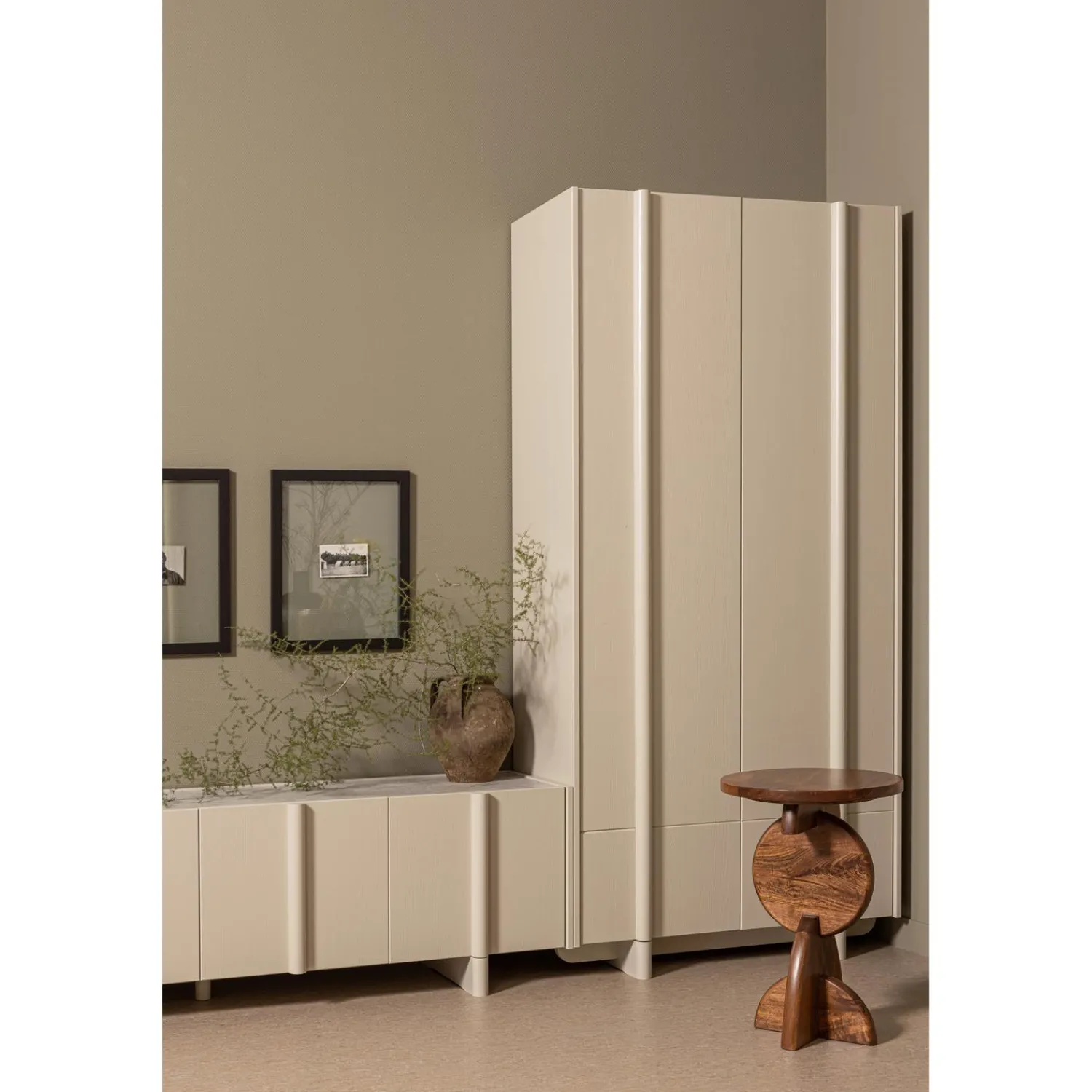 Sale WOOOD Basu tv meubel 200 cm grenen Dust