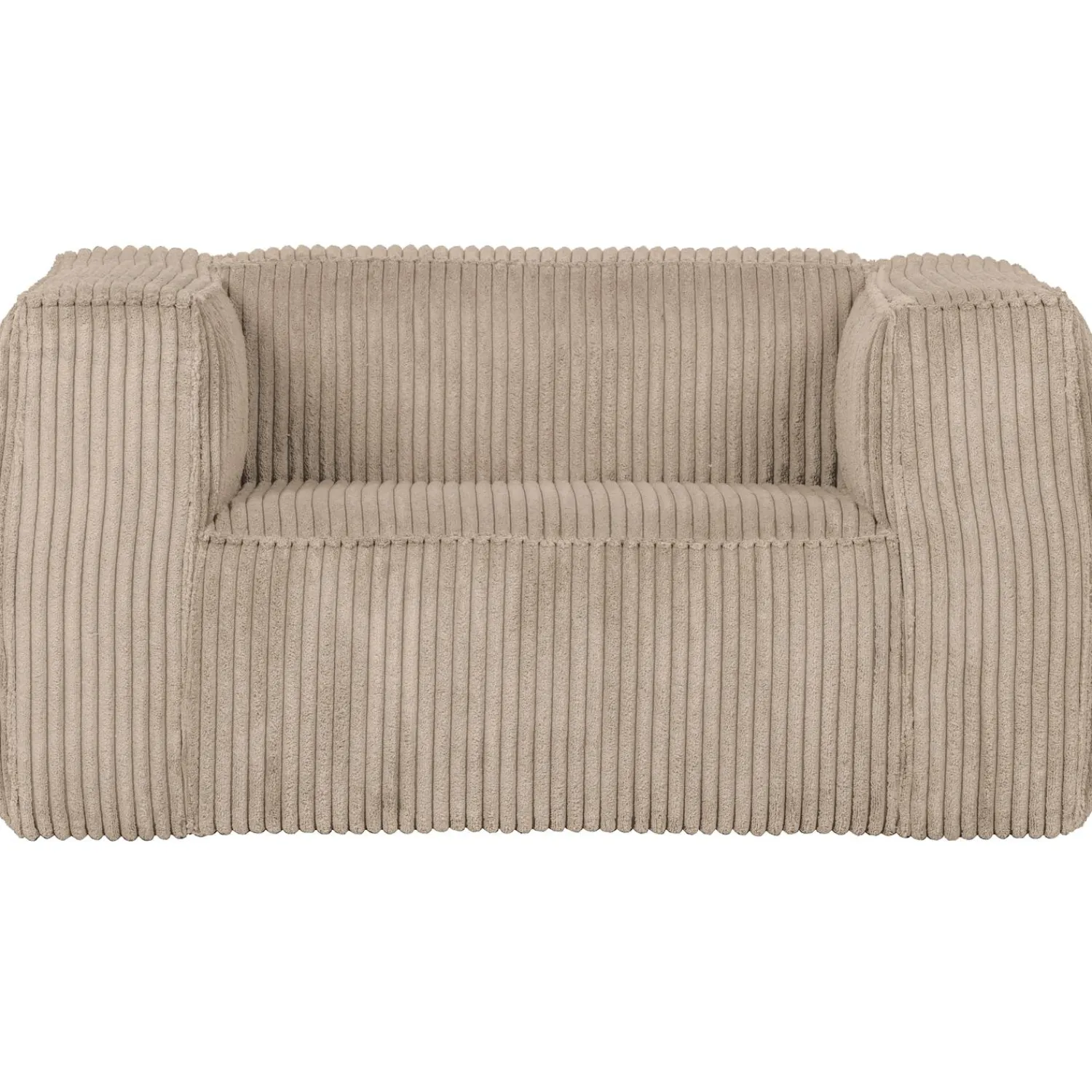 Best WOOOD Bean fauteuil ribstof Travertin
