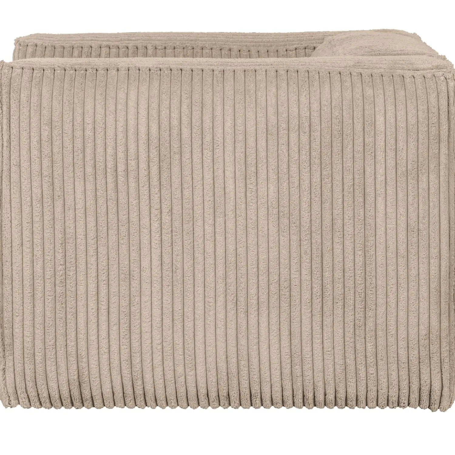Best WOOOD Bean fauteuil ribstof Travertin