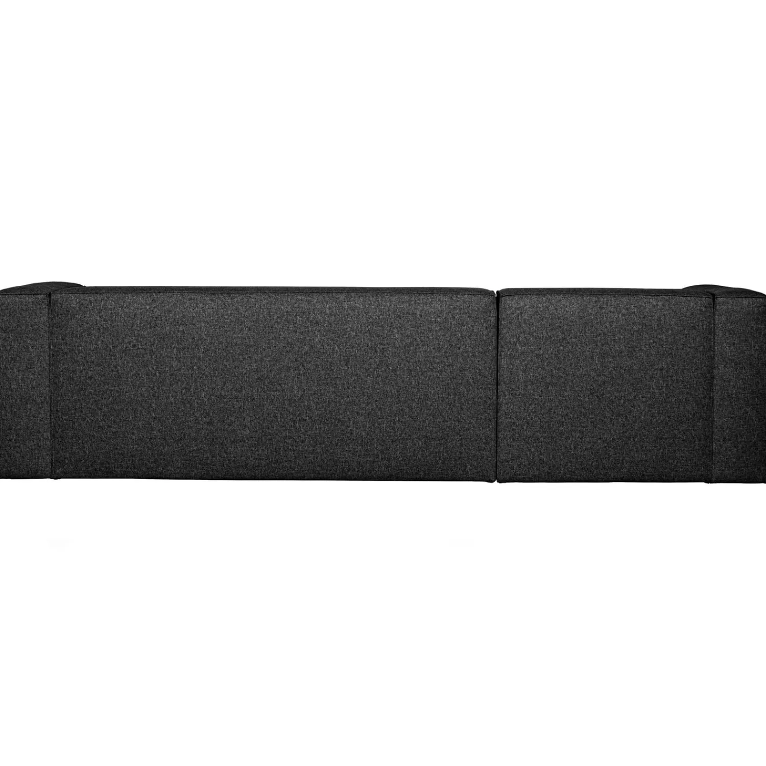 Outlet WOOOD Bean hoekbank links incl. kussens melange Donkergrijs
