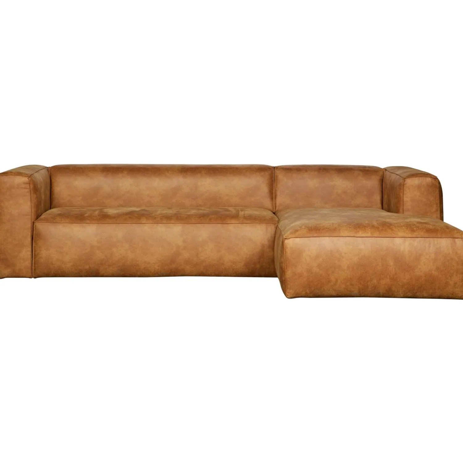 Online WOOOD Bean hoekbank rechts ecoleer Cognac