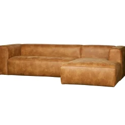 Online WOOOD Bean hoekbank rechts ecoleer Cognac