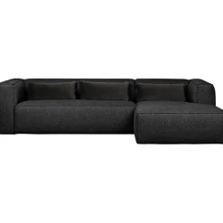 Sale WOOOD Bean hoekbank rechts incl. kussens melange Donkergrijs