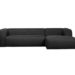 Sale WOOOD Bean hoekbank rechts incl. kussens melange Donkergrijs