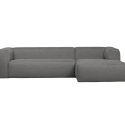 New WOOOD Bean hoekbank rechts incl. kussens melange Middengrijs