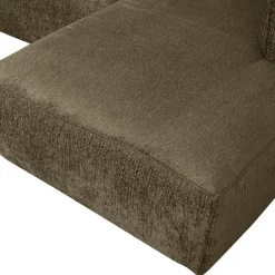 Online WOOOD Bean hoekbank rechts structure velvet Moss