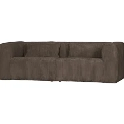 Clearance WOOOD Bean 3,5-zits bank ribstof Mud