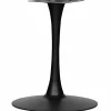 Online WOOOD Bistro trompetvoet metaal matzwart 72xø60 cm