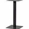 Discount WOOOD Bistro vierkante bartafel poot metaal zwart 105 x 50 x 50 cm