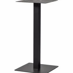 Discount WOOOD Bistro vierkante bartafel poot metaal zwart 105 x 50 x 50 cm