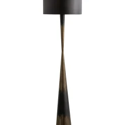Hot WOOOD Blackout Too staande lamp metaal zwart/messing
