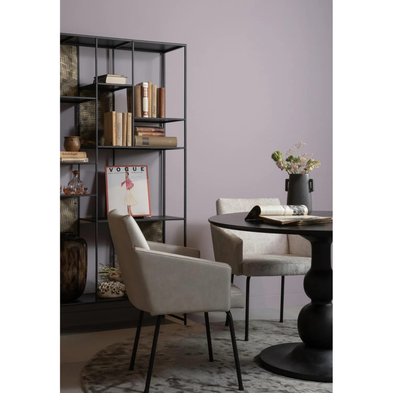 Best WOOOD Blanco eettafel ø120 cm mango diep Zwart
