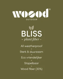 Clearance WOOOD Bliss tuinstoel met spijlen Karamel melange