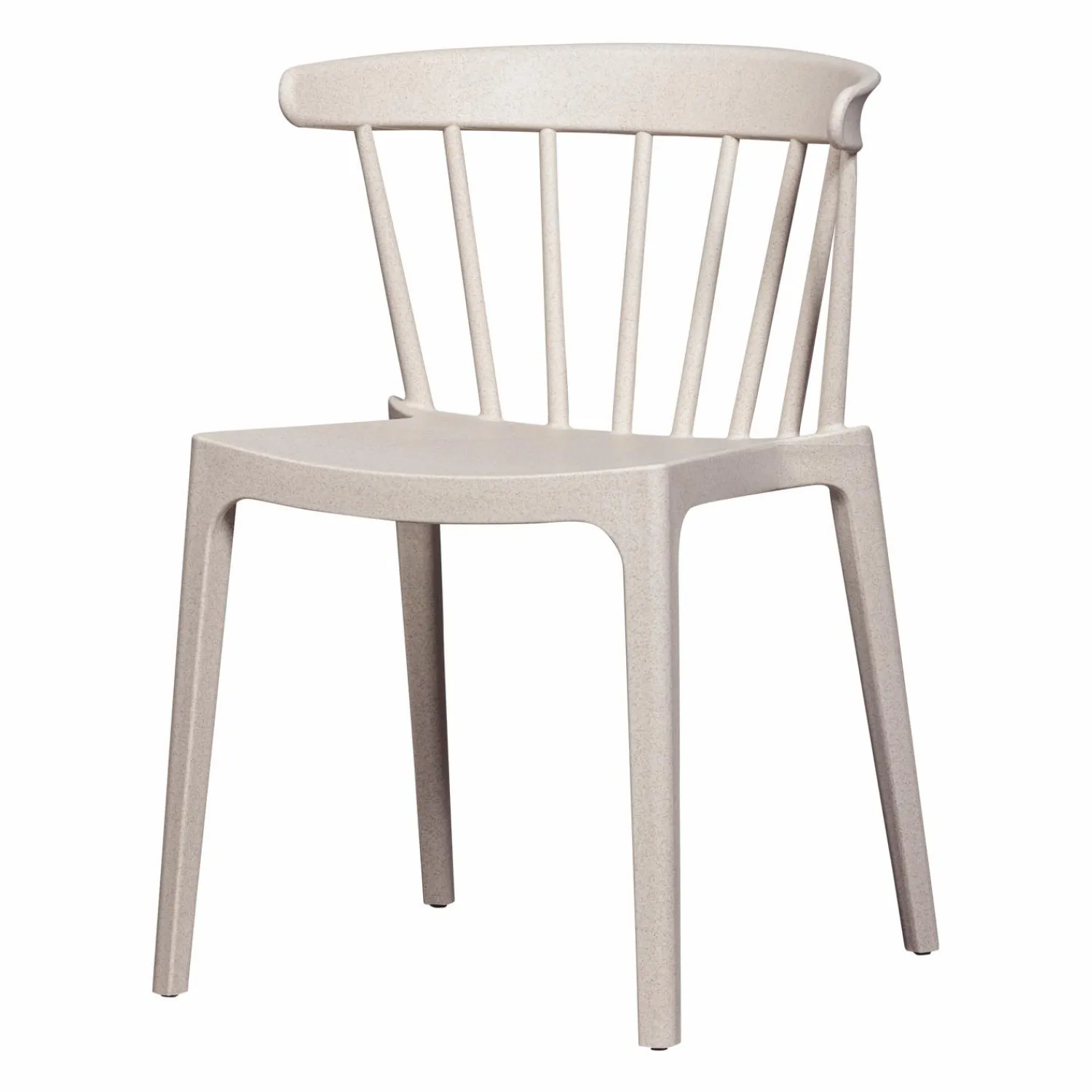 Best WOOOD Bliss tuinstoel met spijlen Off white melange